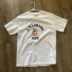 A Bathing Ape White Graphic T-Shirt